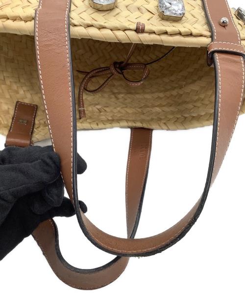 LOEWE（ロエベ）LOEWE (ロエベ) BUCKET BAG ブラウン×ベージュの古着・服飾アイテム