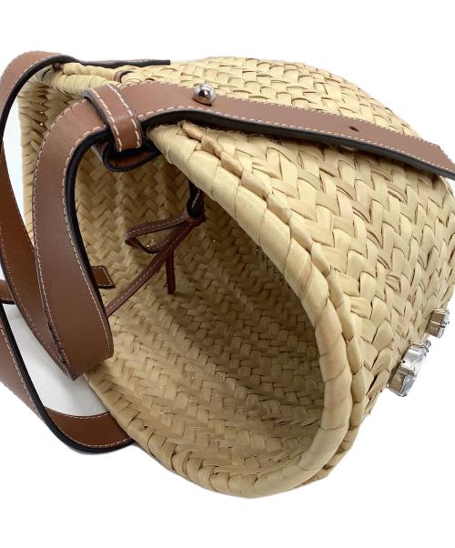 LOEWE（ロエベ）LOEWE (ロエベ) BUCKET BAG ブラウン×ベージュの古着・服飾アイテム