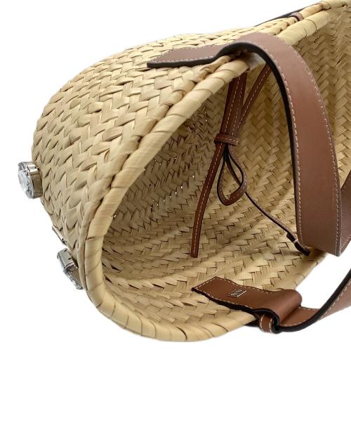 LOEWE（ロエベ）LOEWE (ロエベ) BUCKET BAG ブラウン×ベージュの古着・服飾アイテム