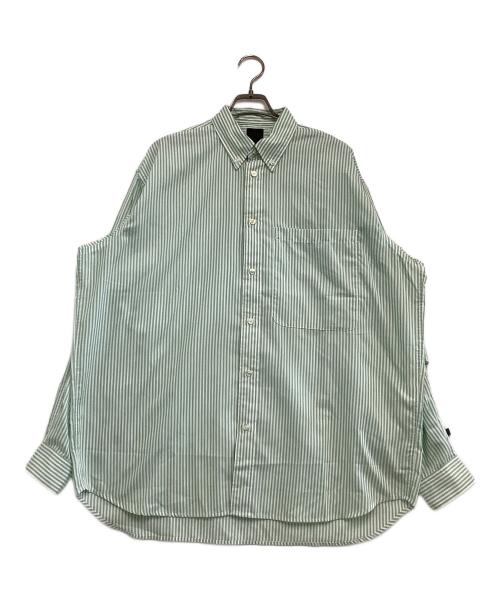DAIWA（ダイワ）DAIWA (ダイワ) 長袖シャツ　ストライプ グリーン×ホワイト サイズ:Mの古着・服飾アイテム