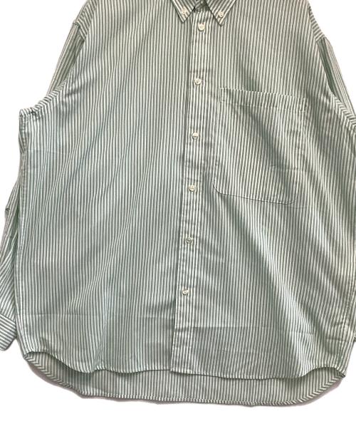 DAIWA（ダイワ）DAIWA (ダイワ) 長袖シャツ　ストライプ グリーン×ホワイト サイズ:Mの古着・服飾アイテム
