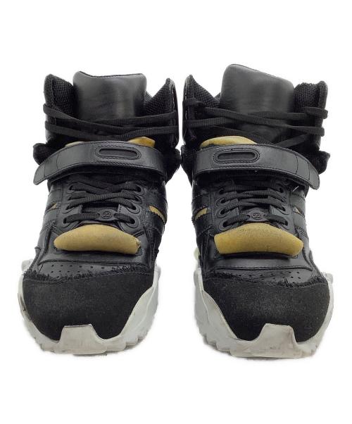Maison Margiela（メゾンマルジェラ）Maison Margiela (メゾンマルジェラ) ハイカットスニーカー　レトロフィット ブラック サイズ:37の古着・服飾アイテム