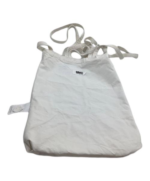 MM6 Maison Margiela（エムエムシックスメゾンマルジェラ）MM6 Maison Margiela (エムエムシックスメゾンマルジェラ) トートバッグ ホワイトの古着・服飾アイテム