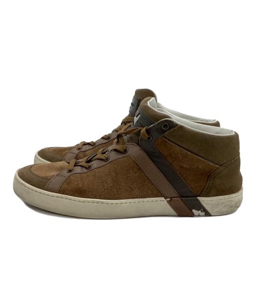 LOUIS VUITTON（ルイ ヴィトン）LOUIS VUITTON (ルイ ヴィトン) ハイカットスニーカー ブラウン×ホワイト サイズ:25.5の古着・服飾アイテム