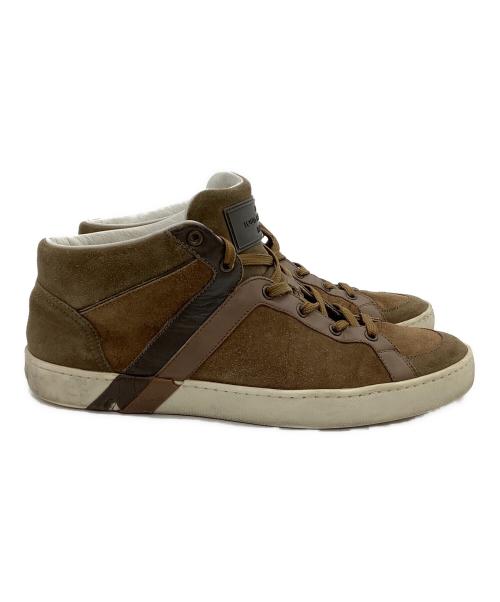 LOUIS VUITTON（ルイ ヴィトン）LOUIS VUITTON (ルイ ヴィトン) ハイカットスニーカー ブラウン×ホワイト サイズ:25.5の古着・服飾アイテム