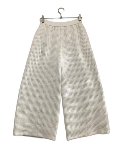 Rene（ルネ）Rene (ルネ) ワッフルパンツ ホワイト サイズ:36 未使用品の古着・服飾アイテム