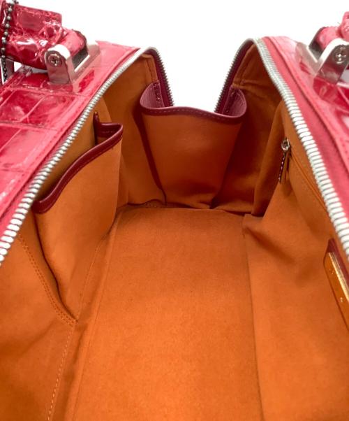 Pelley Lusso（ペレリールッソ）PELLEY LUSSO (ペレリールッソ) ハンドバッグ レッド 未使用品の古着・服飾アイテム