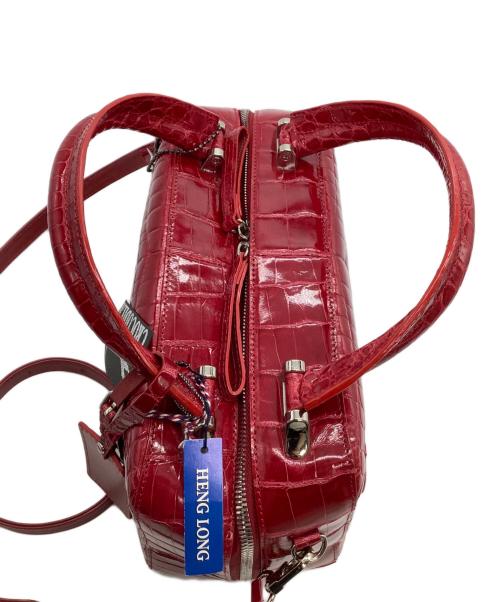 Pelley Lusso（ペレリールッソ）PELLEY LUSSO (ペレリールッソ) ハンドバッグ レッド 未使用品の古着・服飾アイテム