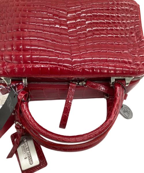 Pelley Lusso（ペレリールッソ）PELLEY LUSSO (ペレリールッソ) ハンドバッグ レッド 未使用品の古着・服飾アイテム