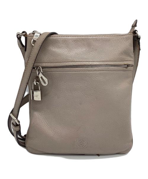 LOEWE（ロエベ）LOEWE (ロエベ) ショルダーバッグ  アナグラム グレーの古着・服飾アイテム