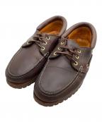 Timberlandティンバーランド）の古着「レースアップシューズ　3eye」｜ブラウン