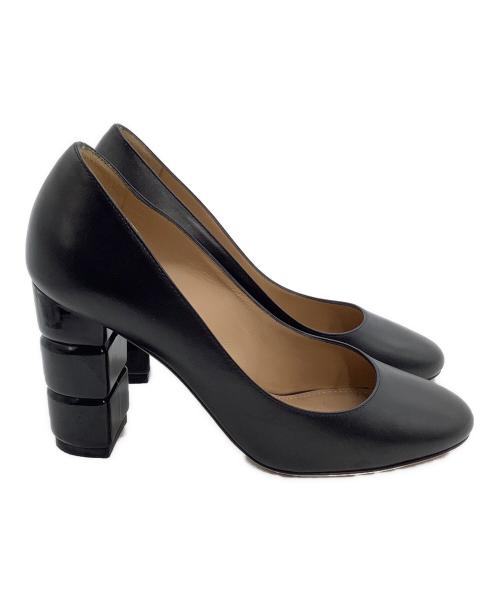 Salvatore Ferragamo（サルヴァトーレ フェラガモ）Salvatore Ferragamo (サルヴァトーレ フェラガモ) ヒールパンプス　SARINA ブラック サイズ:6の古着・服飾アイテム