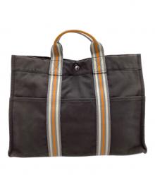 HERMES（エルメス）の古着「ハンドバッグ フールトゥ」｜グレー×オレンジ