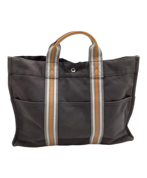 HERMES（エルメス）HERMES (エルメス) ハンドバッグ フールトゥ グレー×オレンジの古着・服飾アイテム