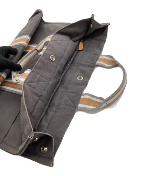 HERMES（エルメス）HERMES (エルメス) ハンドバッグ フールトゥ グレー×オレンジの古着・服飾アイテム
