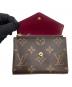 中古・古着 LOUIS VUITTON (ルイ ヴィトン) 3つ折り財布　	モノグラム　ポルトフォイユ・マリー ルージュ：20000円
