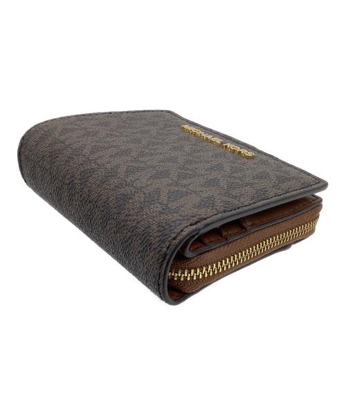 MICHAEL KORS（マイケルコース）MICHAEL KORS (マイケルコース) 2つ折り財布 ブラウンの古着・服飾アイテム