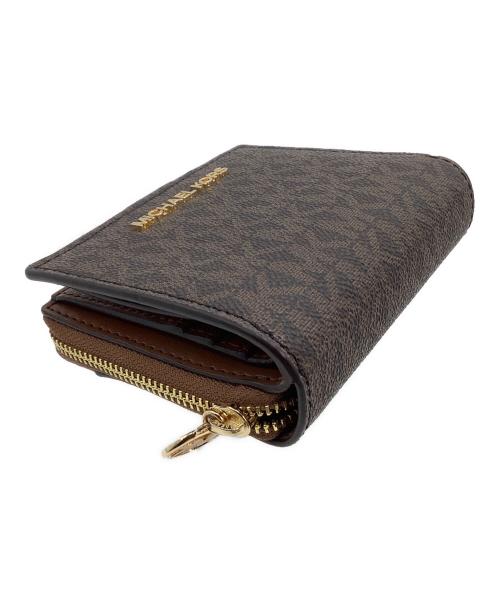 MICHAEL KORS（マイケルコース）MICHAEL KORS (マイケルコース) 2つ折り財布 ブラウンの古着・服飾アイテム
