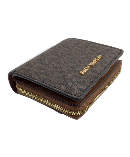 MICHAEL KORS（マイケルコース）MICHAEL KORS (マイケルコース) 2つ折り財布 ブラウンの古着・服飾アイテム