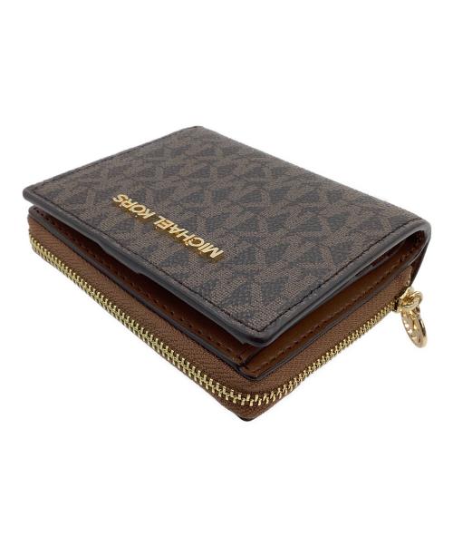 MICHAEL KORS（マイケルコース）MICHAEL KORS (マイケルコース) 2つ折り財布 ブラウンの古着・服飾アイテム