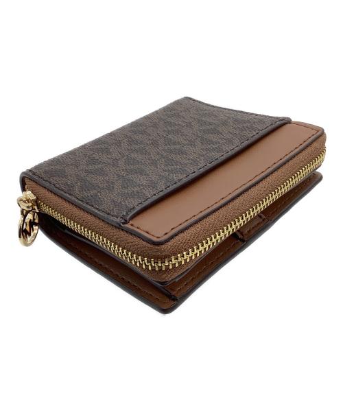 MICHAEL KORS（マイケルコース）MICHAEL KORS (マイケルコース) 2つ折り財布 ブラウンの古着・服飾アイテム