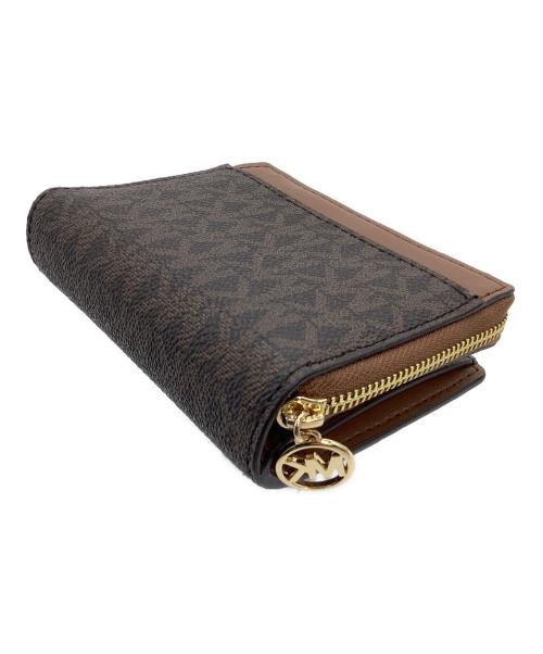 MICHAEL KORS（マイケルコース）MICHAEL KORS (マイケルコース) 2つ折り財布 ブラウンの古着・服飾アイテム