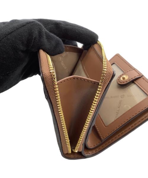 MICHAEL KORS（マイケルコース）MICHAEL KORS (マイケルコース) 2つ折り財布 ブラウンの古着・服飾アイテム