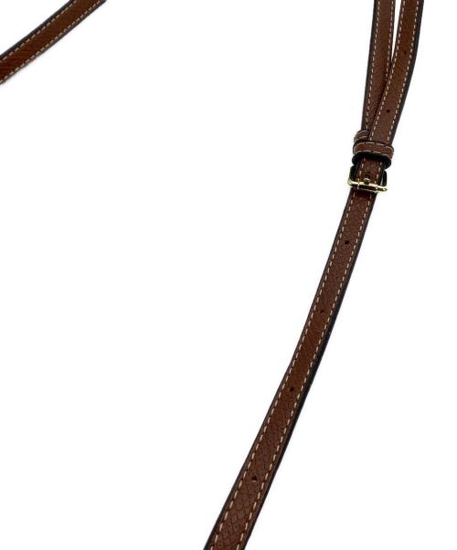 LONGCHAMP（ロンシャン）LONGCHAMP (ロンシャン) ミニショルダーバッグ　ル プリアージュ ネイビー×ブラウンの古着・服飾アイテム