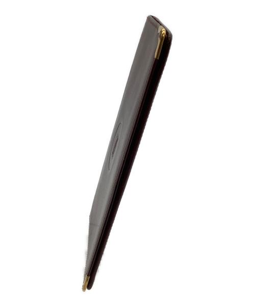 Cartier（カルティエ）Cartier (カルティエ) 札入れ　マストライン ボルドーの古着・服飾アイテム