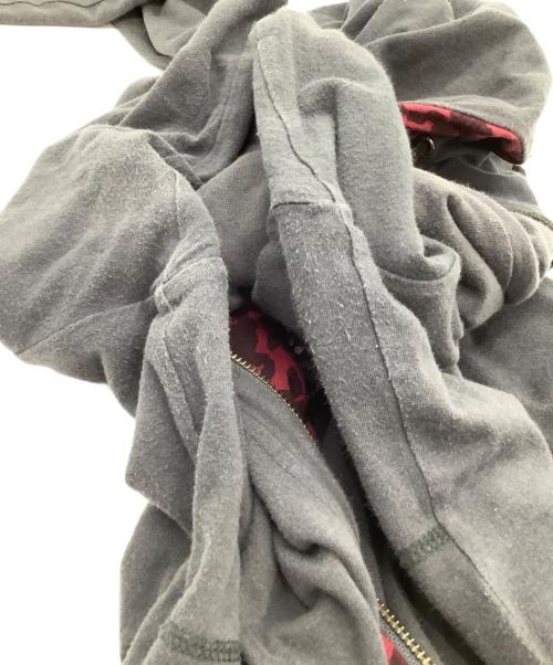 Hysteric Glamour（ヒステリックグラマー）Hysteric Glamour (ヒステリックグラマー) ジップパーカー グレー サイズ:Lの古着・服飾アイテム