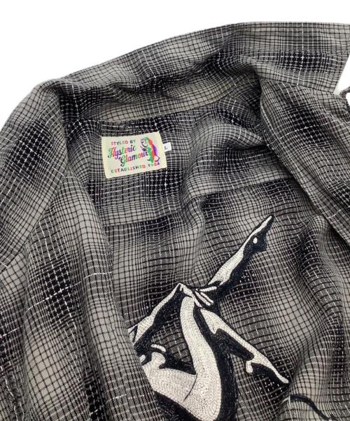 Hysteric Glamour（ヒステリックグラマー）Hysteric Glamour (ヒステリックグラマー) 長袖シャツ グレー サイズ:Lの古着・服飾アイテム