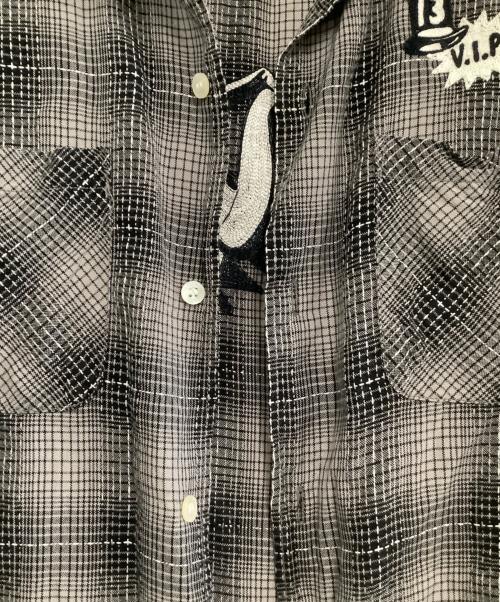 Hysteric Glamour（ヒステリックグラマー）Hysteric Glamour (ヒステリックグラマー) 長袖シャツ グレー サイズ:Lの古着・服飾アイテム