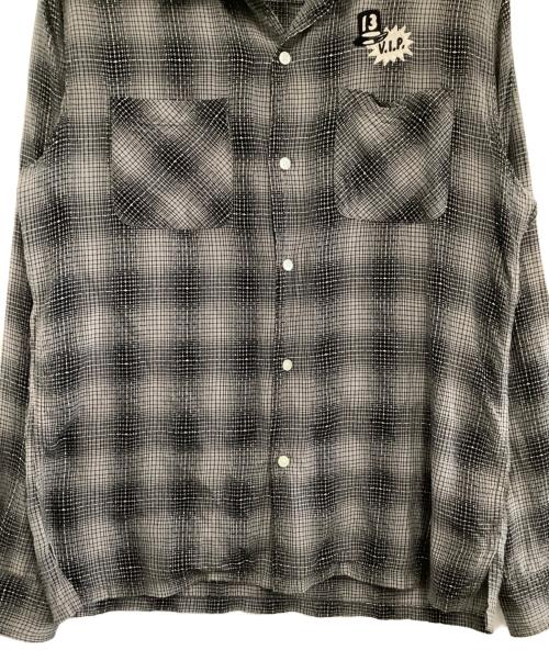 Hysteric Glamour（ヒステリックグラマー）Hysteric Glamour (ヒステリックグラマー) 長袖シャツ グレー サイズ:Lの古着・服飾アイテム