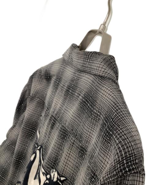 Hysteric Glamour（ヒステリックグラマー）Hysteric Glamour (ヒステリックグラマー) 長袖シャツ グレー サイズ:Lの古着・服飾アイテム