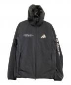 adidasアディダス）の古着「フーデッドジャケット」｜ブラック