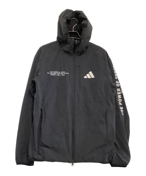 adidas（アディダス）adidas (アディダス) フーデッドジャケット ブラック サイズ:Mの古着・服飾アイテム
