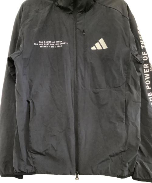 adidas（アディダス）adidas (アディダス) フーデッドジャケット ブラック サイズ:Mの古着・服飾アイテム