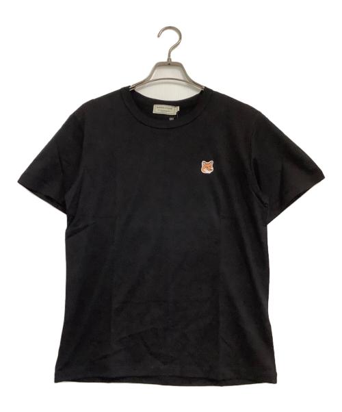 maison kitsune（メゾンキツネ）MAISON KITSUNE (メゾンキツネ) 半袖Tシャツ ブラック サイズ:S 未使用品の古着・服飾アイテム