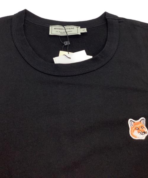 maison kitsune（メゾンキツネ）MAISON KITSUNE (メゾンキツネ) 半袖Tシャツ ブラック サイズ:S 未使用品の古着・服飾アイテム