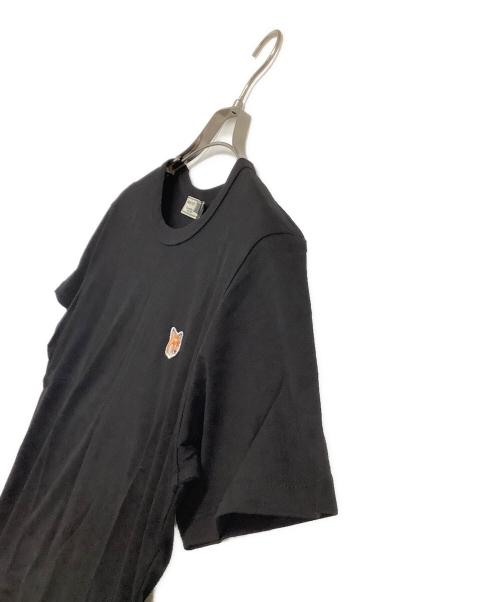 maison kitsune（メゾンキツネ）MAISON KITSUNE (メゾンキツネ) 半袖Tシャツ ブラック サイズ:S 未使用品の古着・服飾アイテム