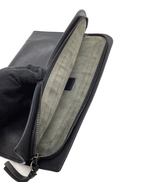 土屋鞄（ツチヤカバン）土屋鞄 (ツチヤカバン) レザークラッチバッグ ブラックの古着・服飾アイテム