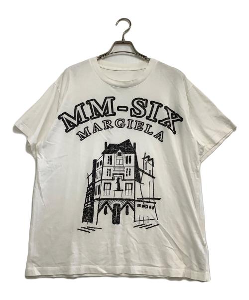 MM6 Maison Margiela（エムエムシックスメゾンマルジェラ）MM6 Maison Margiela (エムエムシックスメゾンマルジェラ) 半袖Tシャツ ホワイト サイズ:XSの古着・服飾アイテム