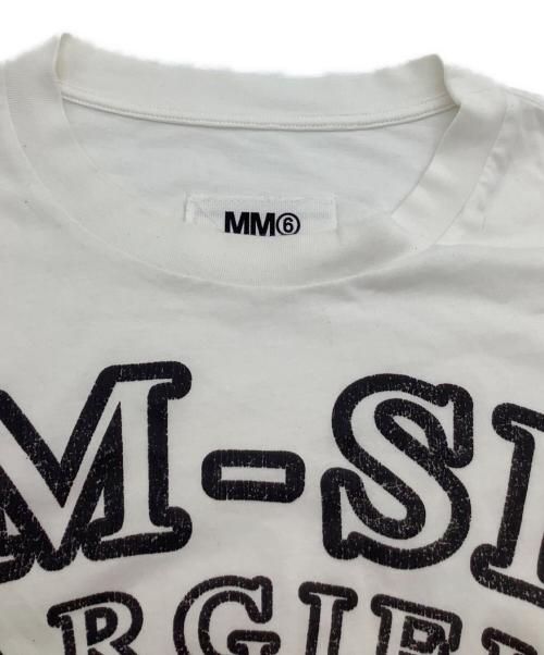 MM6 Maison Margiela（エムエムシックスメゾンマルジェラ）MM6 Maison Margiela (エムエムシックスメゾンマルジェラ) 半袖Tシャツ ホワイト サイズ:XSの古着・服飾アイテム