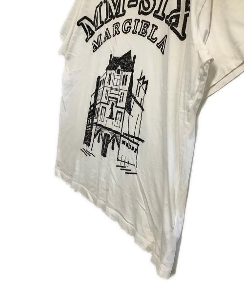 MM6 Maison Margiela（エムエムシックスメゾンマルジェラ）MM6 Maison Margiela (エムエムシックスメゾンマルジェラ) 半袖Tシャツ ホワイト サイズ:XSの古着・服飾アイテム