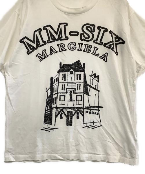 MM6 Maison Margiela（エムエムシックスメゾンマルジェラ）MM6 Maison Margiela (エムエムシックスメゾンマルジェラ) 半袖Tシャツ ホワイト サイズ:XSの古着・服飾アイテム