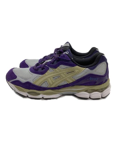 asics（アシックス）asics (アシックス) スニーカー パープル×グレー サイズ:24.5の古着・服飾アイテム