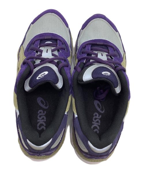 asics（アシックス）asics (アシックス) スニーカー パープル×グレー サイズ:24.5の古着・服飾アイテム