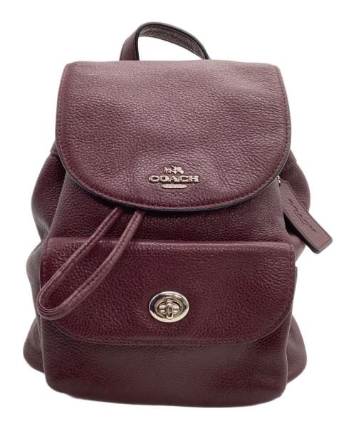 COACH（コーチ）COACH (コーチ) リュック ボルドーの古着・服飾アイテム