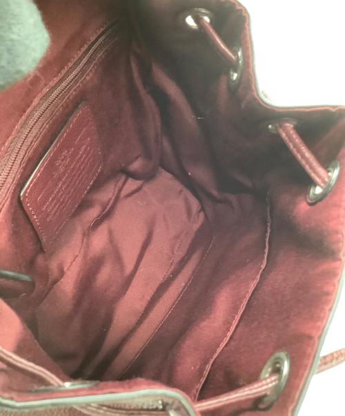 COACH（コーチ）COACH (コーチ) リュック ボルドーの古着・服飾アイテム