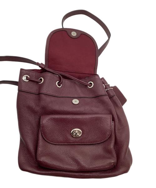COACH（コーチ）COACH (コーチ) リュック ボルドーの古着・服飾アイテム